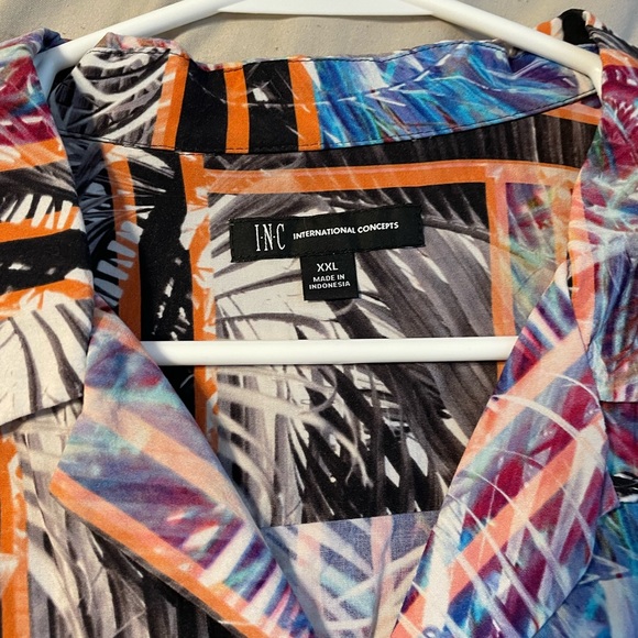 INC International Concepts Men’s Floral Shirt - Picture 3 of 3